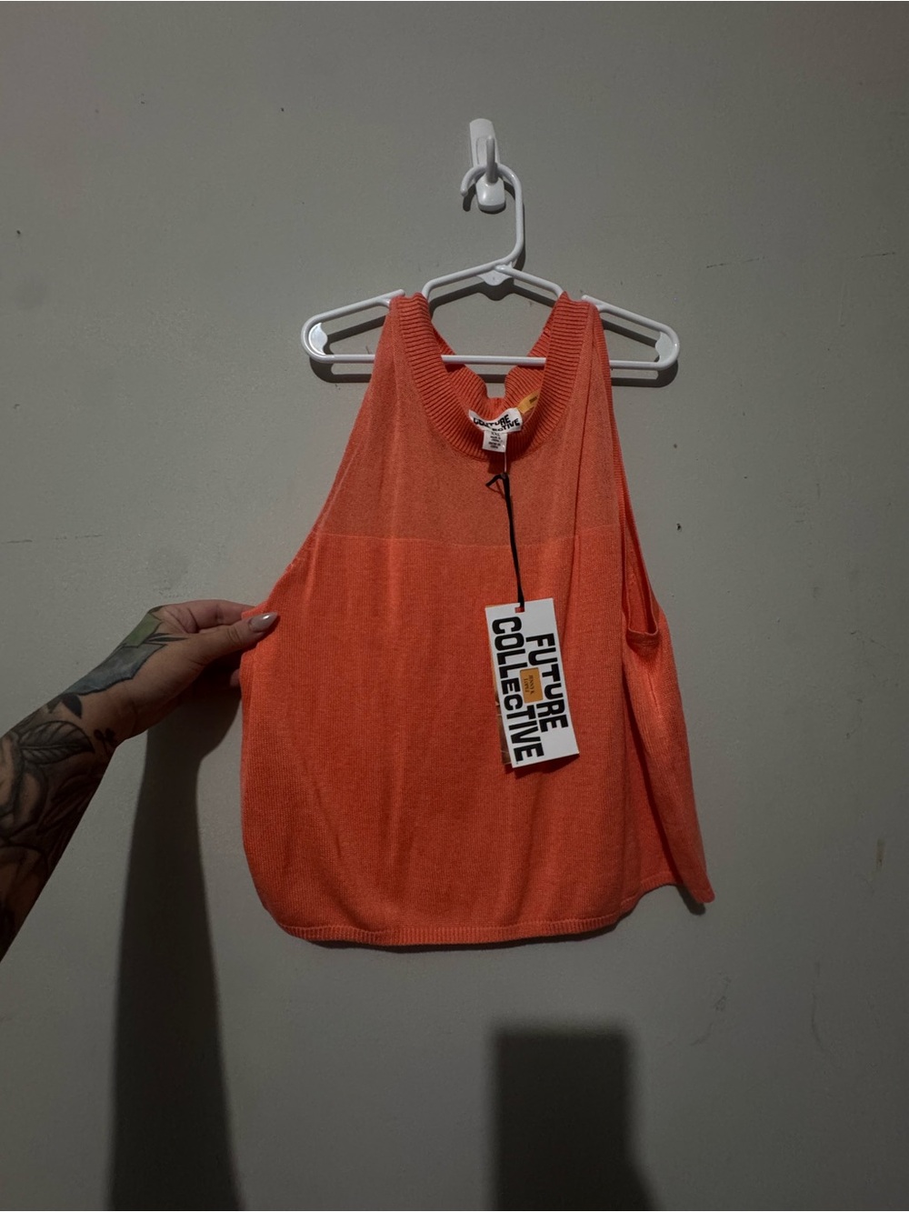 Future Collective Coral Knit Crop Tank